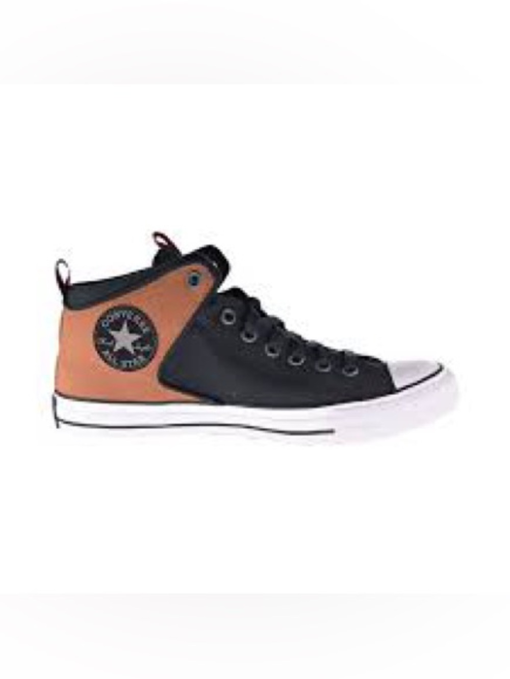 GUC Men’s Size 8.5 Cons Converse Med Street Top Sneakers in Black and Tan Suede